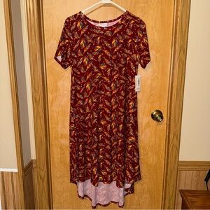 NWT LuLaRoe Women's Multicolor Patterned Dress Size Small